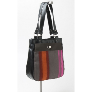 Tote with Painted Stripe pocket